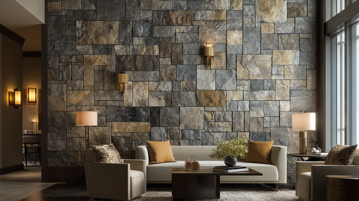 Stacked Stone Veneers: 116 Colorways and the Geometry of Texture
