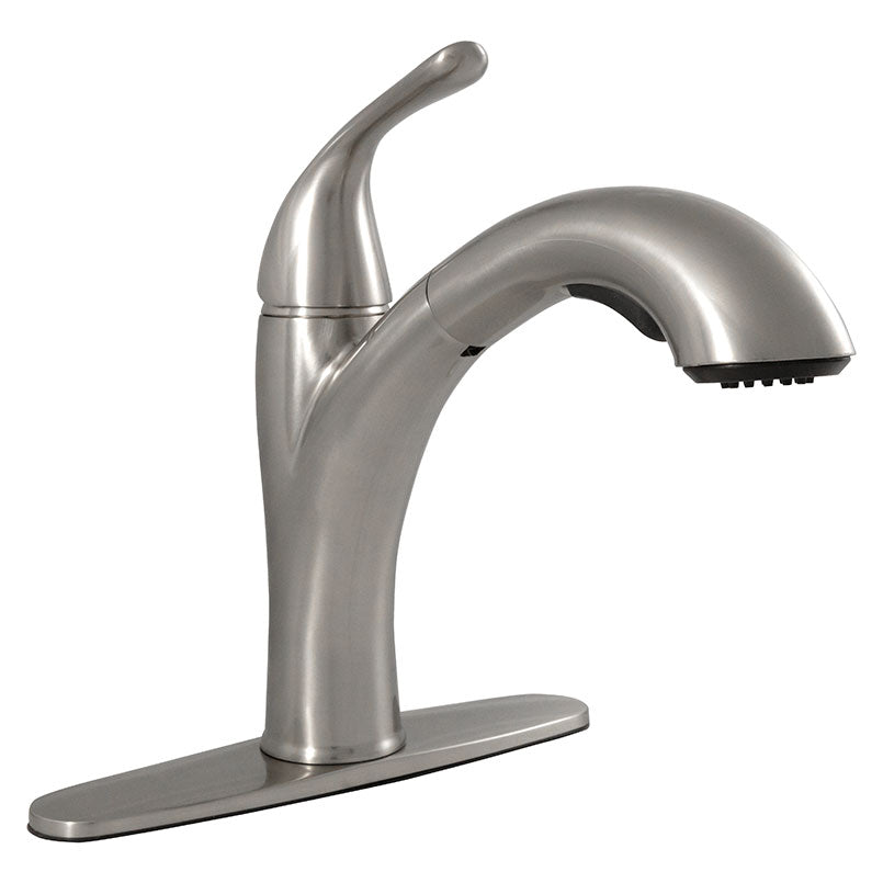 MSI 1-Handle Pull-Out Sprayer Kitchen Faucet - 804 Brushed Nickel Faucets