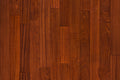 Garrison Exotics Sapele engineered hardwood plank showing ribbon grain and deep warm tone with smooth finish