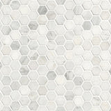 MSI Arabescato Carrara 1" Hexagon Mosaic Tile