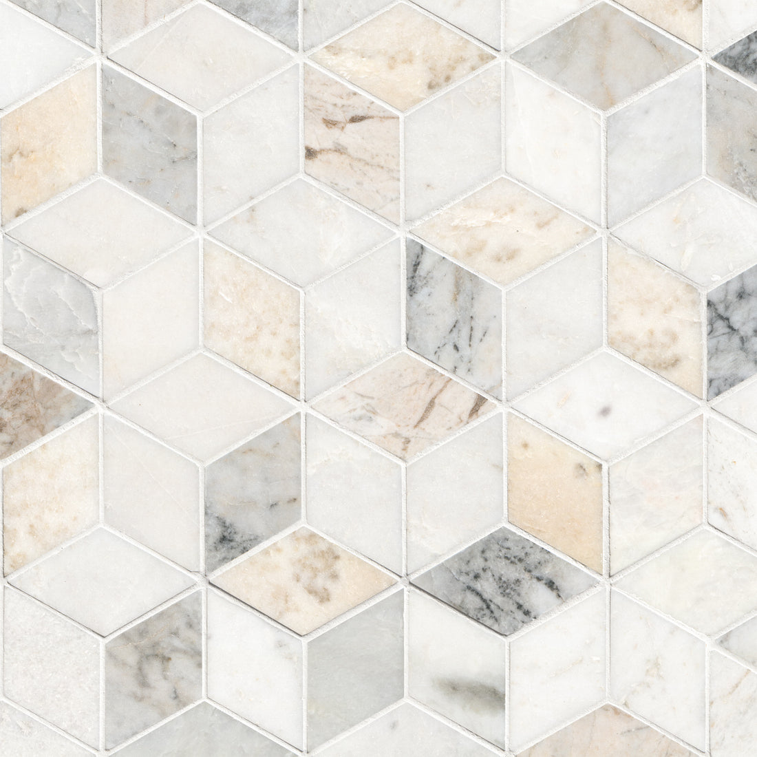 MSI Arabescato Venato Cube Marble Tile