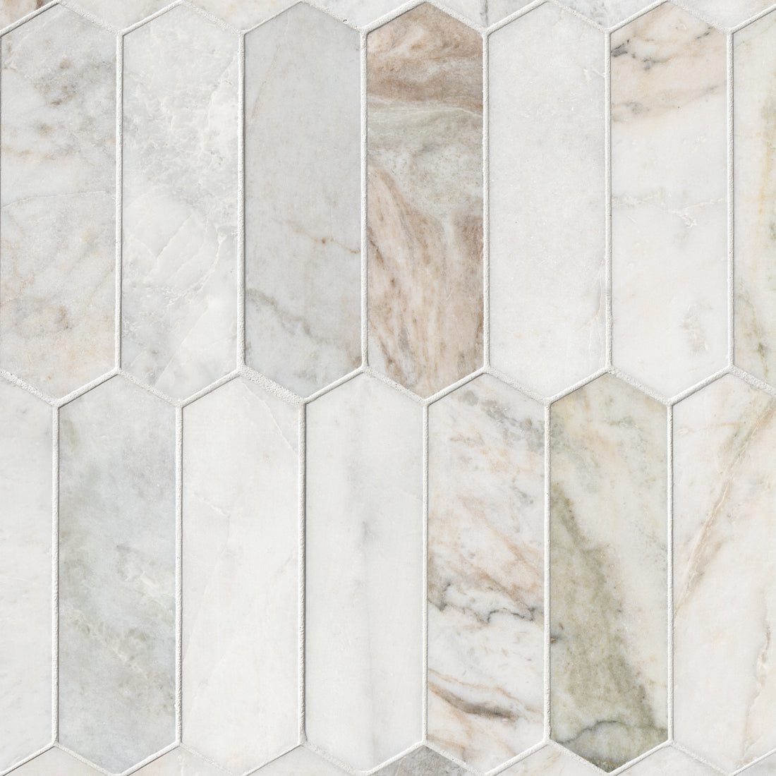 MSI Arabescato Venato Picket Tile
