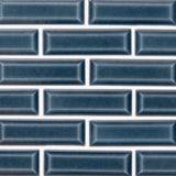 MSI Highland Park Bay Blue Beveled Tile 2x6