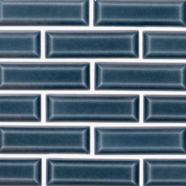 MSI Highland Park Bay Blue Beveled Tile 2x6