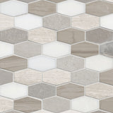 MSI White Oak Bellagio Blend Elongated Hexagon