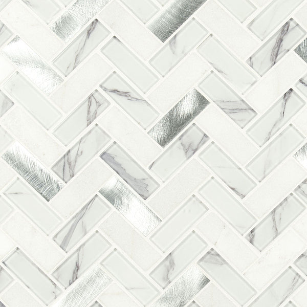 MSI Bytle Bianco Herringbone 6mm