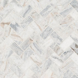 MSI Capri Blue 1x2 Herringbone Honed
