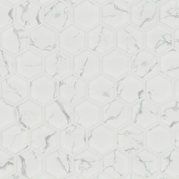 MSI Carrara Matte 2" Hexagon Mosaic Tile