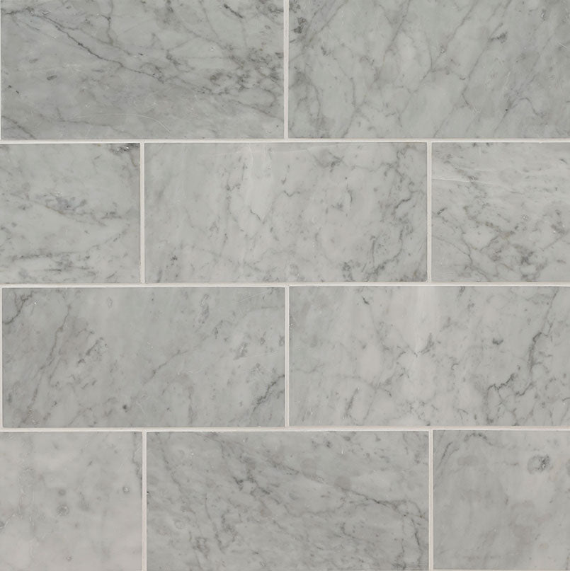 MSI Carrara White Subway Tile 6x12