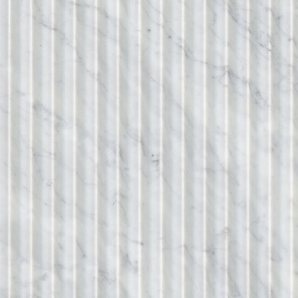 MSI Carrara White Valentino Fluted 12x24 Honed
