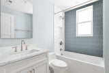 MSI Cielo Azul Scallop Glossy Mosaic Tile