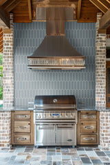 MSI Cielo Azul Scallop Glossy Mosaic Tile