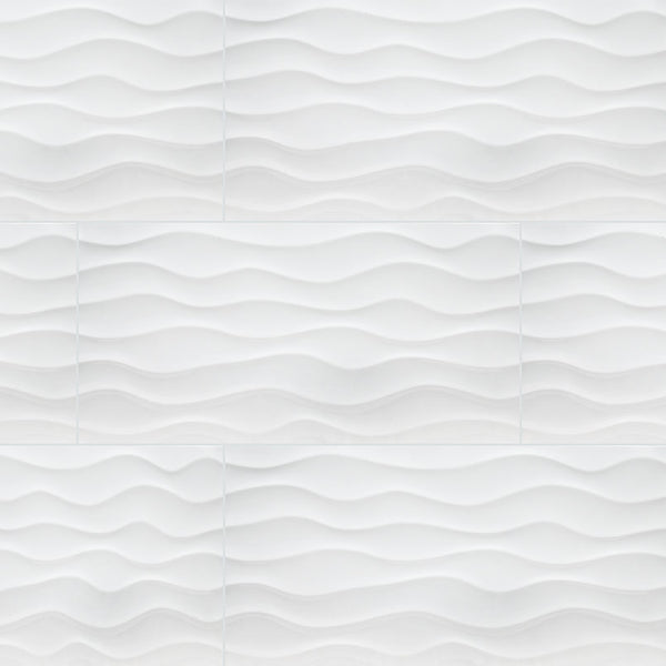 MSI Dymo Wavy White 3D Wall Tile
