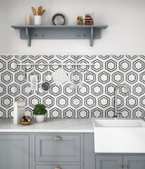 MSI Georama Nero Geometric Tile
