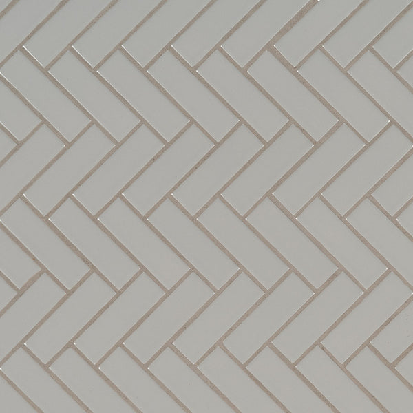 MSI Domino Gray Glossy Herringbone Tile