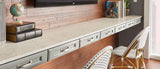 MSI Gray Lagoon Concrete - Quartz Island Countertop
