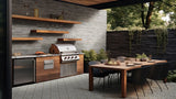 MSI Gray Nuevo - Granite Island Countertop