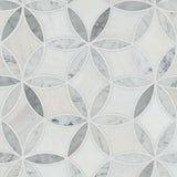 MSI Carrara White La Fleur Marble Tile