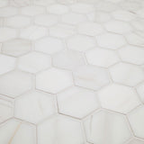 MSI Bianco Dolomite 2" Hexagon Mosaic Tile