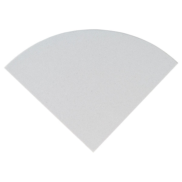 MSI Engineered White 9" Radius Cornershelf Polished