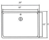 MSI White Rectangle 2015 Sinks