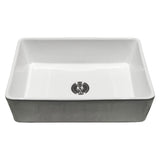 MSI Fireclay Farmhouse White Single Bowl-3020 Sinks
