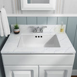 MSI White Rect 2015 Flat Sinks