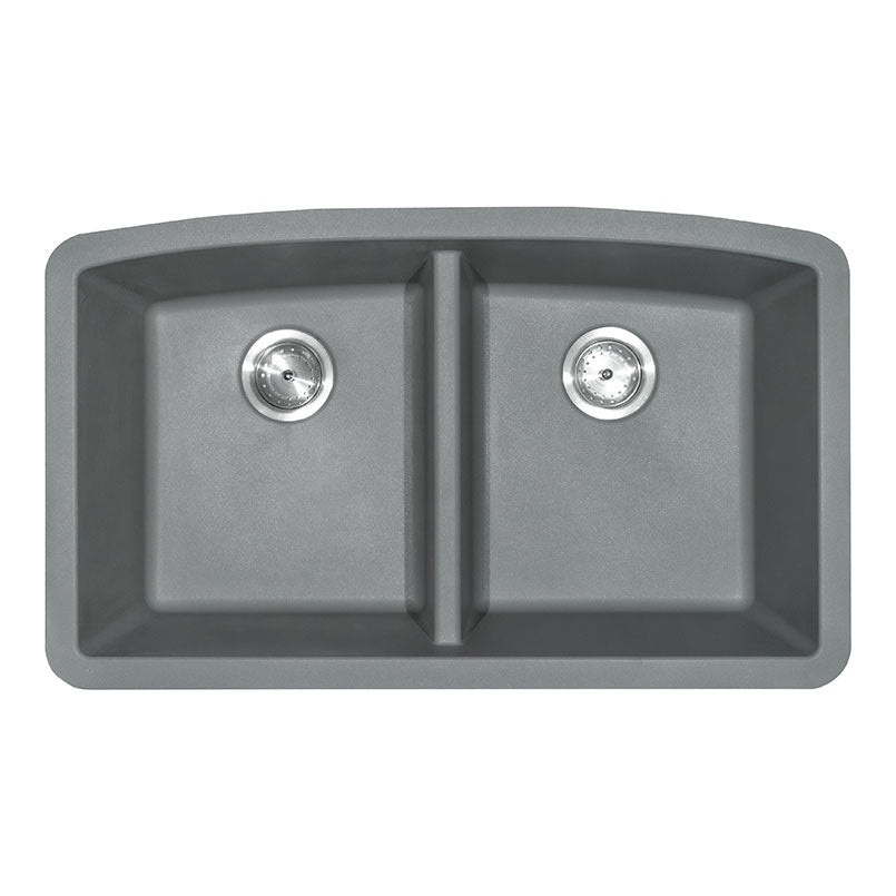 MSI Grey Quartz Double Bowl 50/50-3219 Sinks