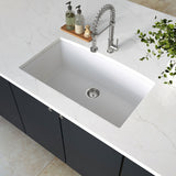 MSI White Quartz Single Bowl 3219 Sinks