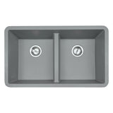 MSI Gray Quartz Double Bowl 50/50-3319 Sinks