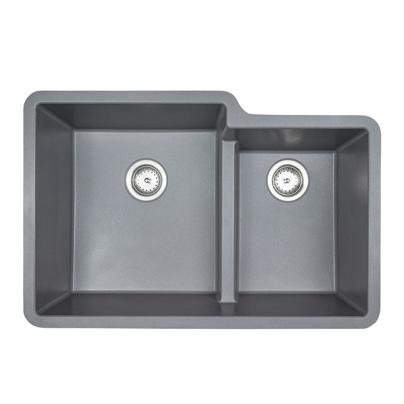 MSI Gray Quartz Double Bowl 60/40-3221 Sinks