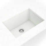 MSI White Quartz Single Bowl 2418 Sinks