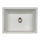 MSI White Quartz Single Bowl 2418 Sinks