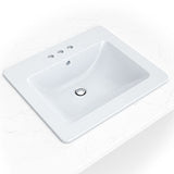 MSI Overmount White Rectangle 2118 Sinks