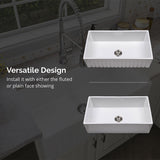 MSI Fireclay Farmhouse White Single Bowl-3318 Sinks