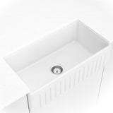 MSI Fireclay Farmhouse White Single Bowl-3318 Sinks