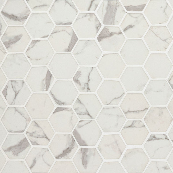 MSI Statuario Celano Hexagon Mosaic Tile