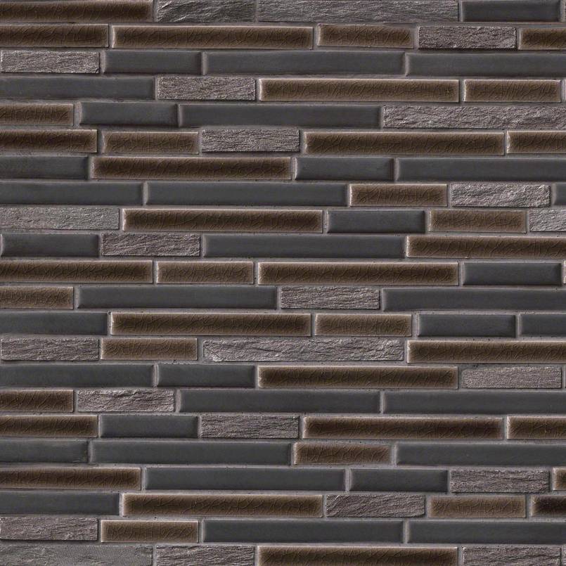 MSI Stone Blend Titan Interlocking Porcelain Tile