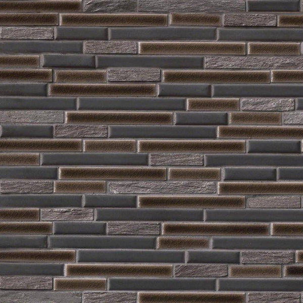 MSI Stone Blend Titan Interlocking Porcelain Tile