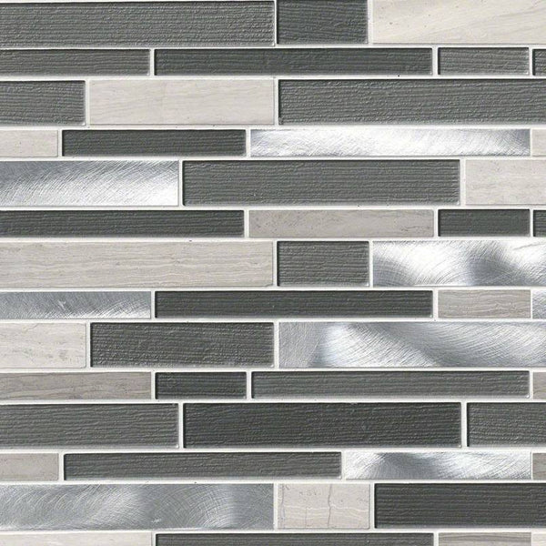 MSI Urban Loft Interlocking Glass & Metal Tile