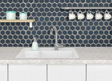 MSI Vague Blue 3" Hexagon Mosaic Tile