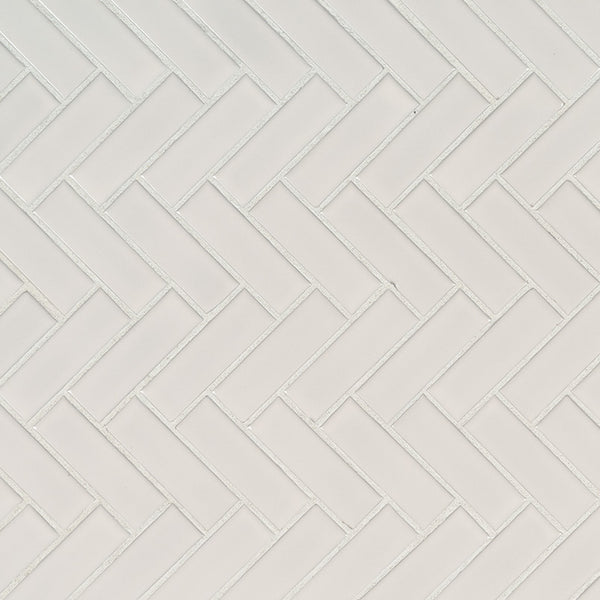 MSI Domino White Herringbone Mosaic Tile