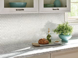 MSI Domino White Glossy Penny Round Mosaic