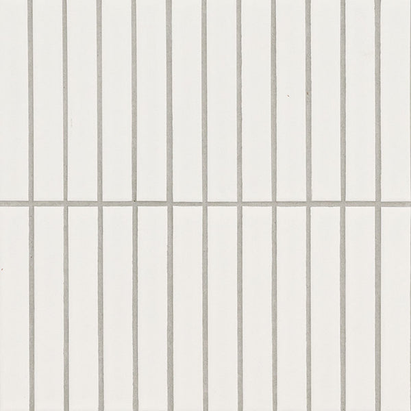 MSI Domino White Matte 1x6 Stack Pattern