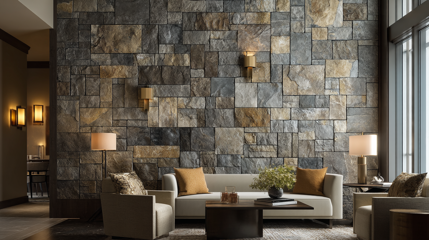 Stacked Stone Veneers: 116 Colorways and the Geometry of Texture