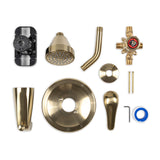 MSI 1-Handle 1-Spray Tub and Shower Faucet with Pressure Balance Valve - 608 Gold Faucets