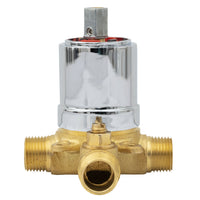 MSI 1-Handle 1-Spray Tub and Shower Faucet with Pressure Balance Valve — surface detail in gold tonality