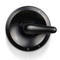MSI 1-Handle 1-Spray Tub and Shower Faucet with Pressure Balance Valve — surface detail in black tonality