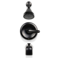 MSI 1-Handle 1-Spray Tub and Shower Faucet with Pressure Balance Valve — Kitchen Faucet in black tonality