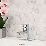 MSI 1 Handle Bathroom Faucet- 401 Chrome Faucets — surface detail in natural tonality